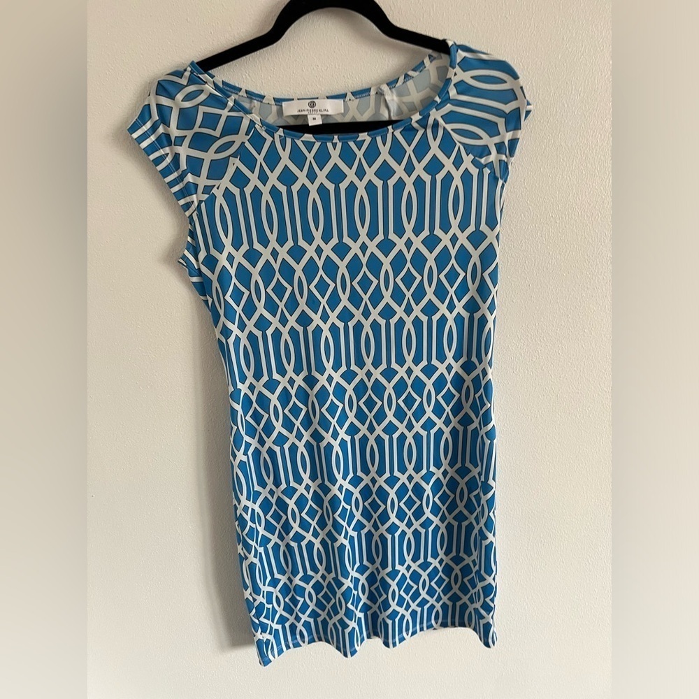 Jean-Pierre Klifa Block Print Dress, size medium - Picture 3 of 7